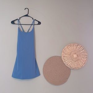 Sporty Cross-back Skort Mini Dress